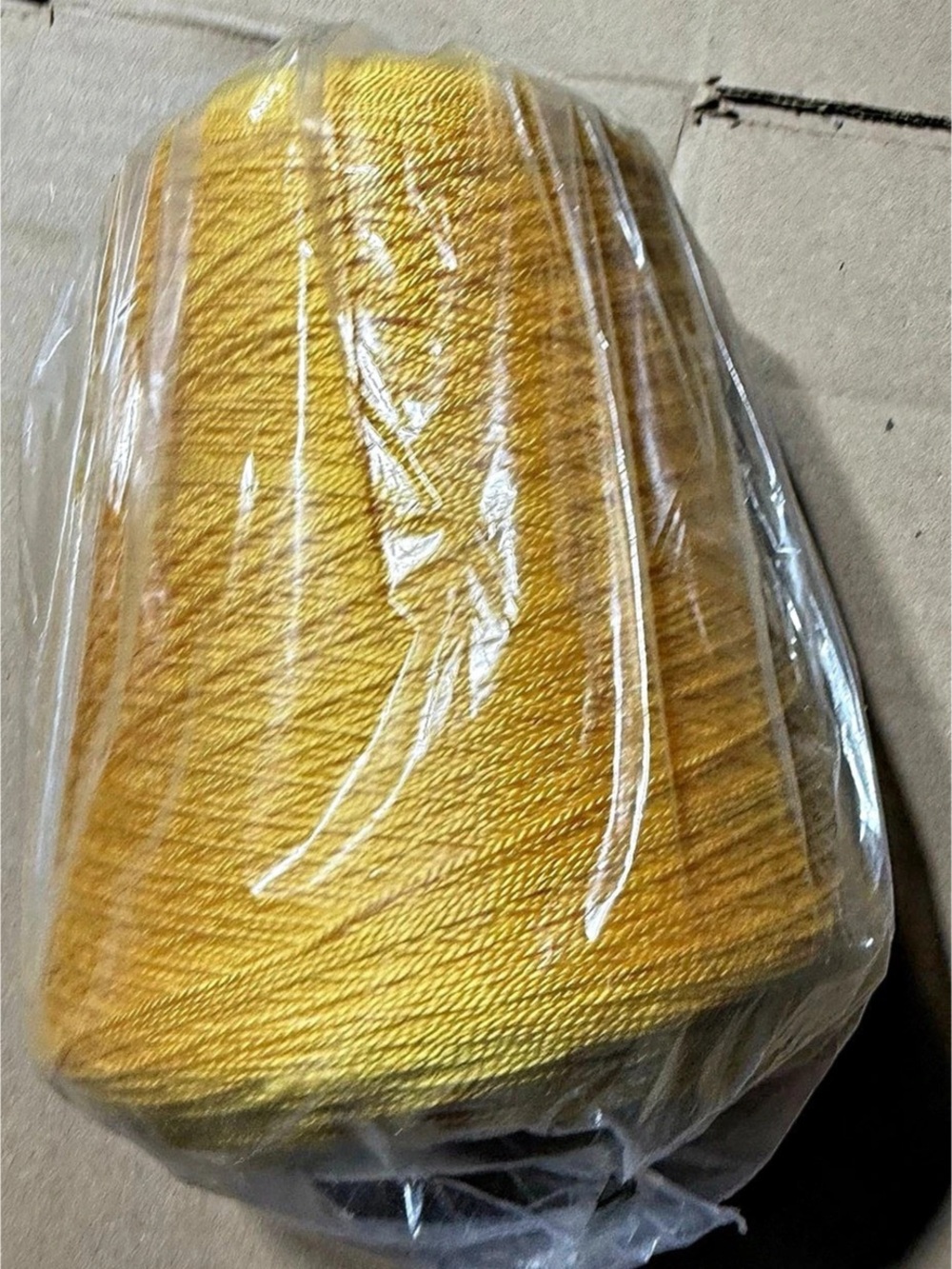 Bramwell Acrylic Yarn Cone Gold